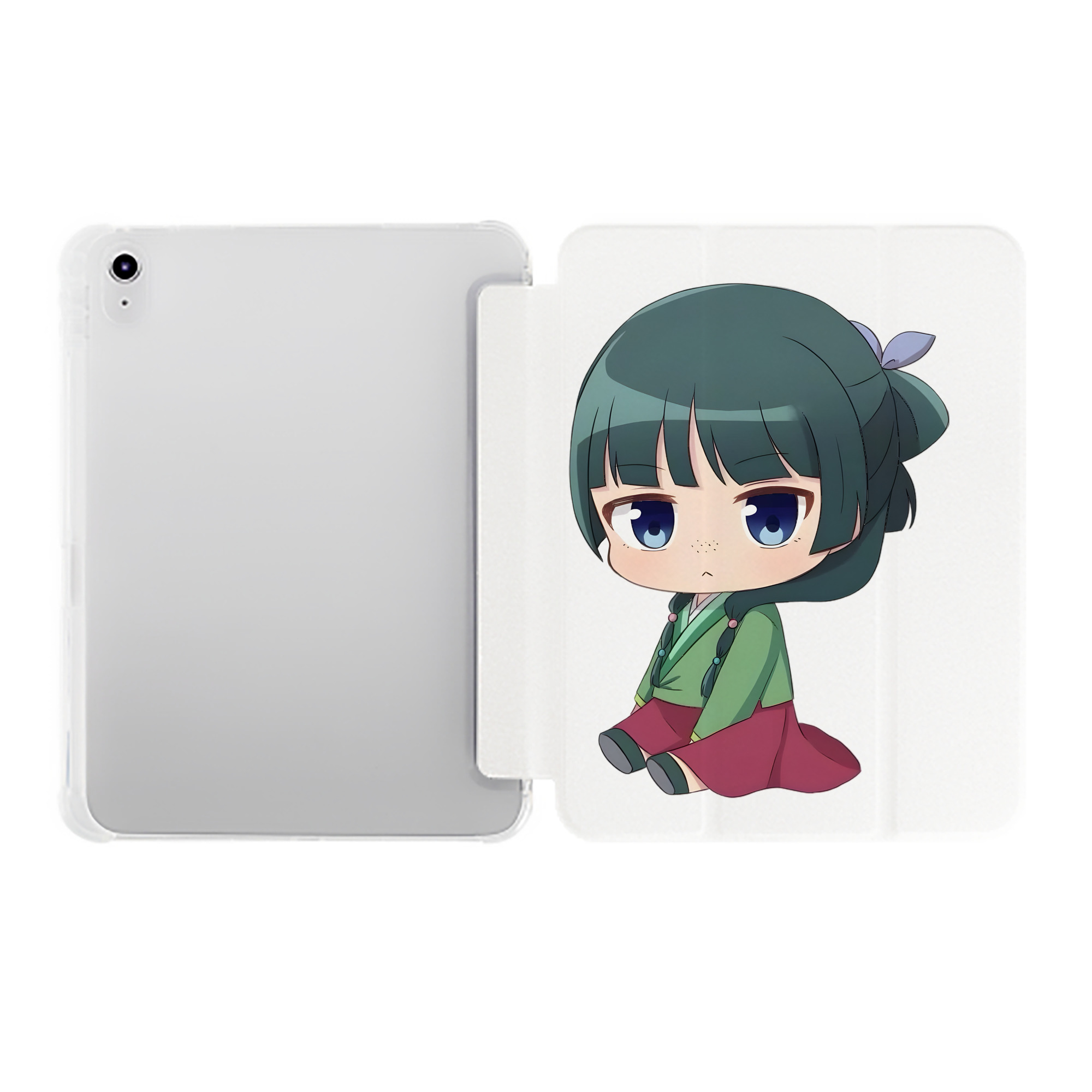 （画像用） 薬屋のひとりごと The Apothecary Diaries IPad ケース ペン収納付き 三つ折りスタンド PUレザー×シリコン 対応機種9.5/10.5/10.9インチ